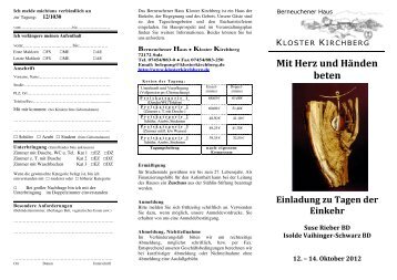 12-1030 Herz und HÃ¤nde Suse Rieber Vaihinger ... - Kloster Kirchberg