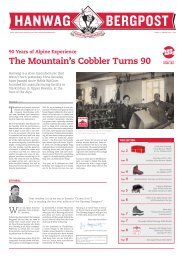 The Mountain's Cobbler Turns 90 - Hanwag