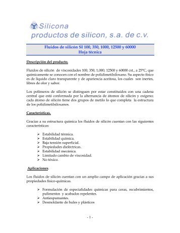 fluido si - Silicona.com.mx