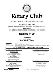 Notiziario n. 25 - Rotarymilanoportavittoria.org