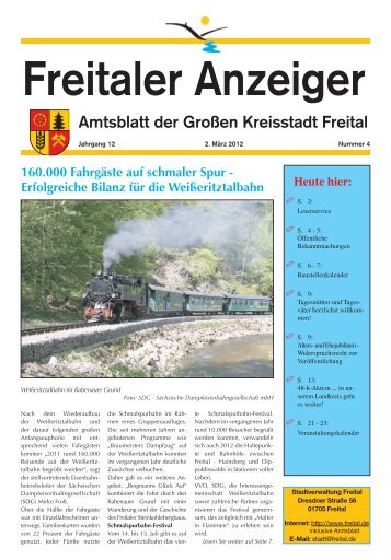 Amtsblatt der Großen Kreisstadt Freital