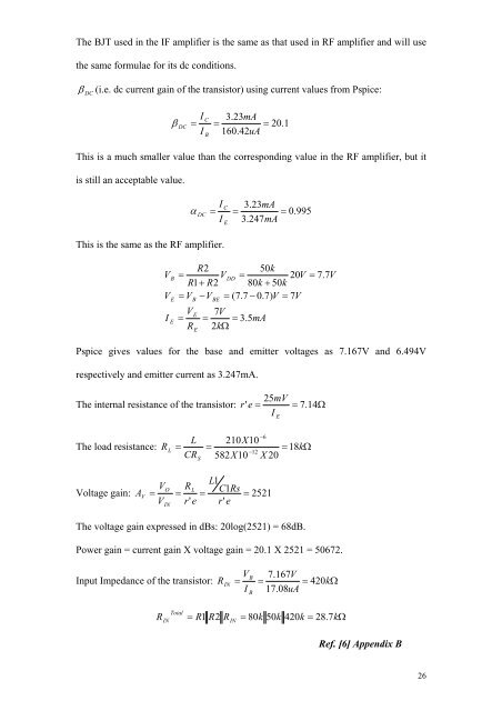 simulation of a superheterodyne receiver using pspice - School of ...