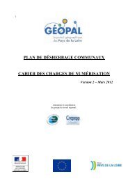 Cahier des charges de numerisation Plan de desherbage GEOPAL