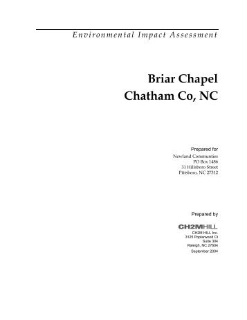 Environmental Impact Assessment - Chatham County