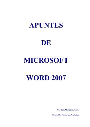 Apunte WORD 2007