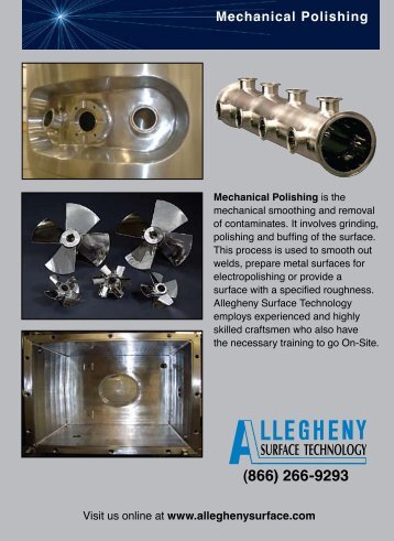 Mechanical Polishing Brochure - Allegheny Bradford Corporation