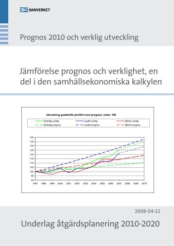 Prognos 2010 och verklig utveckling - Banportalen