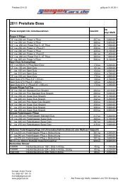 The Boss Preisliste 2011-2012 - GeigerCars.de