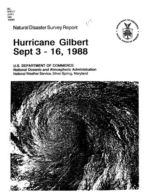 Hurricane Gilbert Sept 3-16 1988 - NOAA