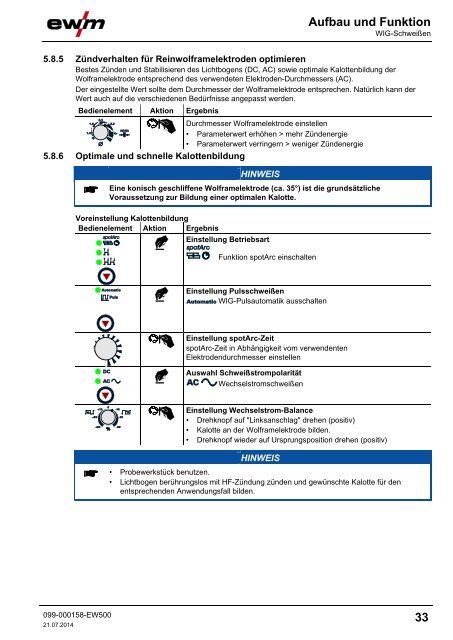 Betriebsanleitung - EWM Hightec Welding GmbH