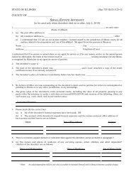 Small Estate Affidavit - Illinois Unclaimed Property - State of Illinois