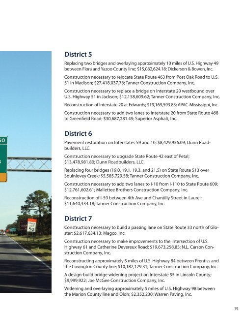 Annual Report 2010.pdf - Mississippi Department of Transportation