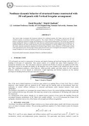 Nonlinear dynamic behavior of structural frames constructed with 3D ...