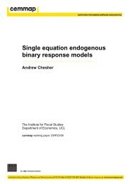 Single equation endogenous binary response models - Cemmap