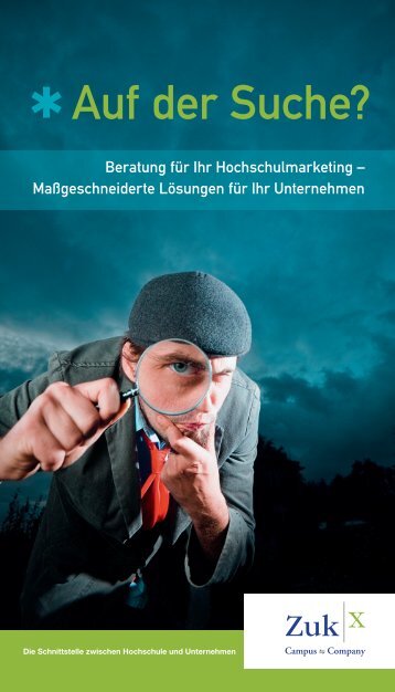 Folder: Beratung fÃ¼r Ihr Hochschulmarketing - Zukx