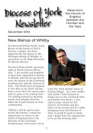 New Bishop of Whitby - The Diocese of York
