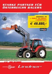 Hauer POM-L 70 + Geotrac 74 - Lindner Traktoren