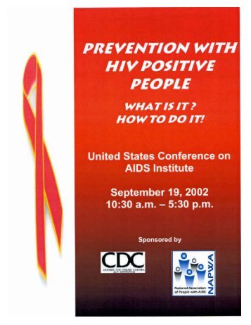 Prevention with HIV Positive People - UCSF - AIDS Research Institute