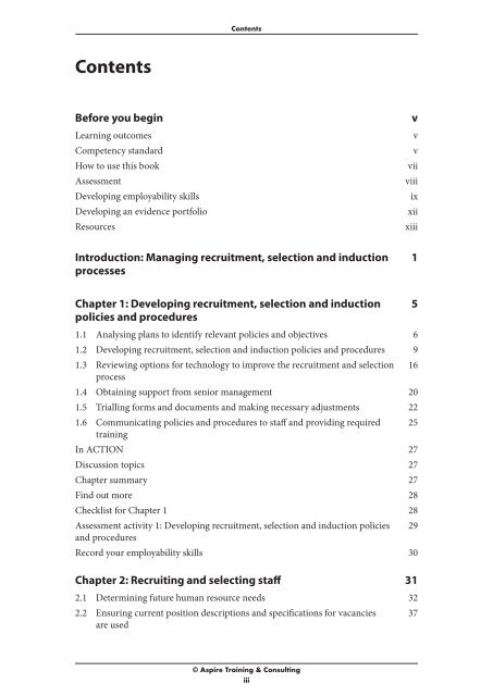 BSBHRM506A Manage recruitment selection and induction processes