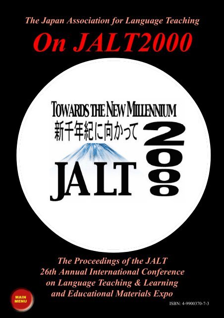 The Japan Association for Language Teaching ... - JALT Publications