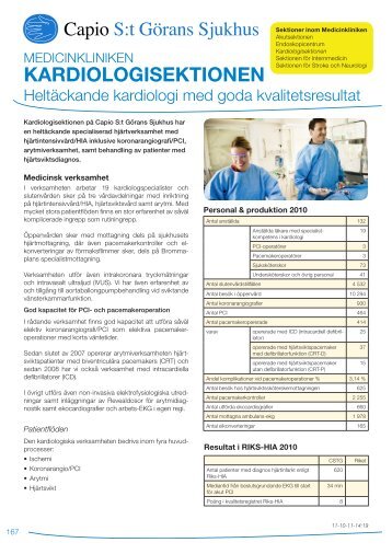 Verksamhetsblad Kardiologisektionen.pdf - Capio S:t GÃ¶rans Sjukhus