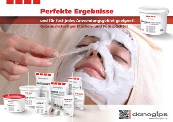 Ãbersicht DANO Spachtelsortiment - Danogips