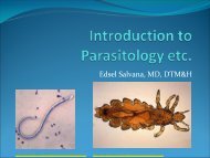 Introduction to Parasitology - University of Pittsburgh Internal ...