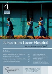 News from Lacor - 4 2012.pdf - Fondazione Corti