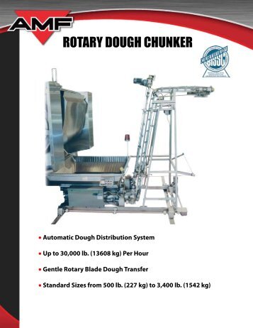 ROTARY DOUGH CHUNKER - AMF Bakery Systems