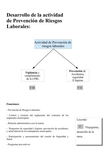 Desarrollo de la actividad de PrevenciÃ³n de Riesgos Laborales: