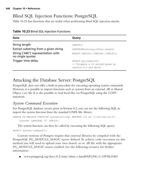 SQL Injection Attacks and Defense - 2009