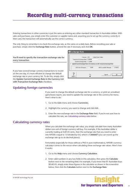 for Importers and Exporters