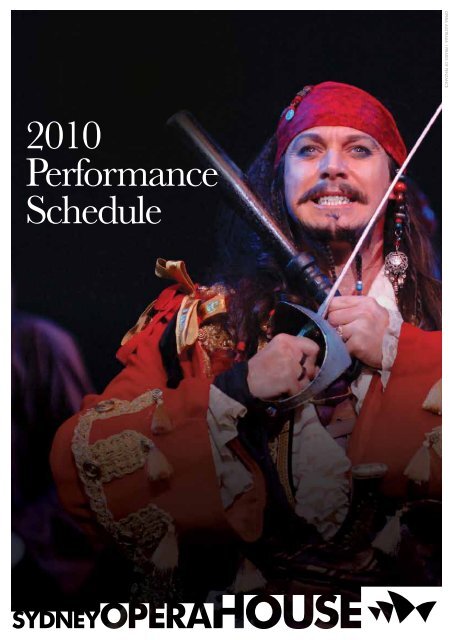 2010 Performance Schedule - Sydney Opera House