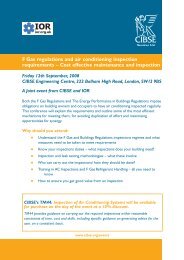 F Gas regulations and air conditioning inspection requirements - Cibse