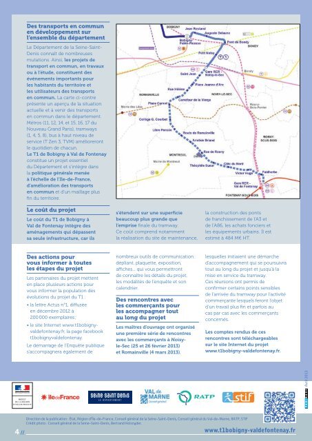 Ouverture de l'enquÃªte publique avant l'Ã©tÃ© - T1 Bobigny â Val de ...