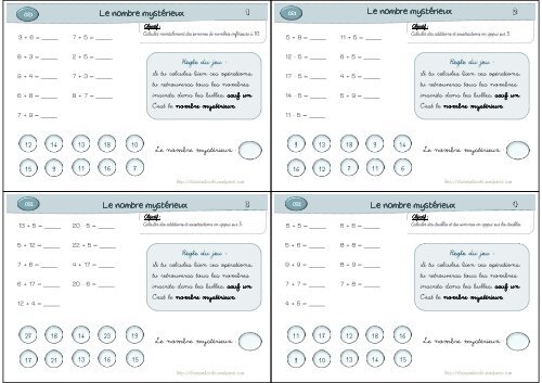 Le Nombre Mysta C Rieux Ce1 Classeurdecole