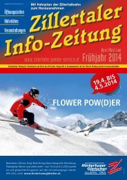 Zillertaler Infozeitung Frühjahr 2014
