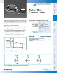 Aspheric Glass Condenser Lenses - CVI Melles Griot