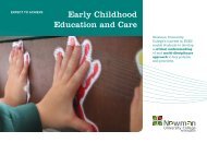 Early Childhood Education and Care - Newman University College