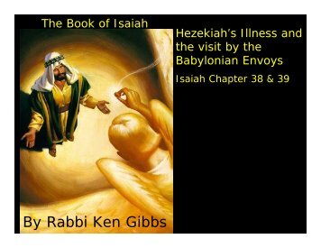 By Rabbi Ken Gibbs - Congregation Yeshuat Yisrael