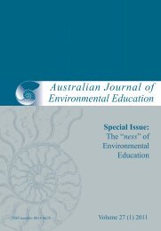 Australian Journal of Environmental Education