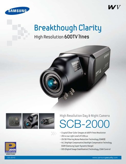 Camera supraveghere color Samsung SCB-2000 - GTO Security ...