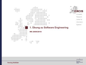 1. Ãbung zu Software Engineering