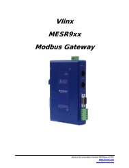 MESR9xx - Manual - Vlinx MESR9xx Modbus Gateway - RESoluCOM