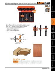 Adjustable tongue & groove bit set for Mission style ... - CMT-SHOP