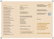 16. SÃ¤chsischen Seminar fÃ¼r Assistentinnen und Assistenten in der ...