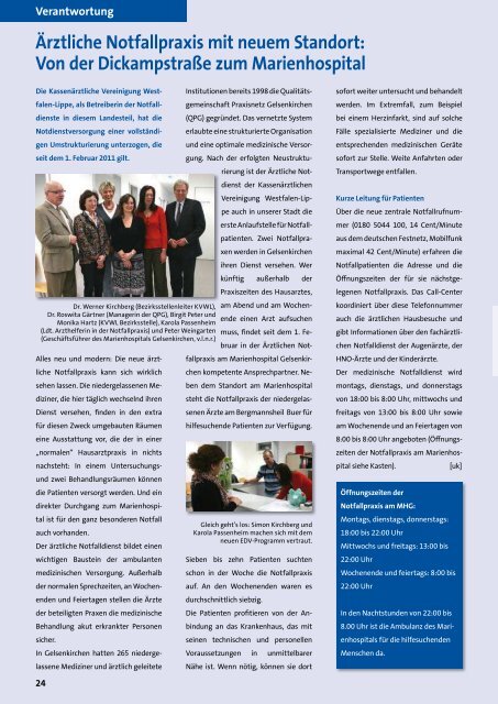 Ausgabe 2011-1 - St. Augustinus Gelsenkirchen GmbH