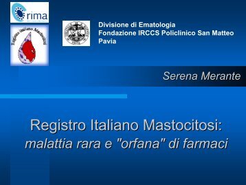 Registro Italiano Mastocitosi - Garr