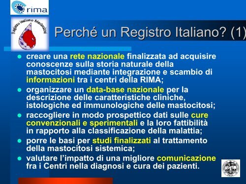 Registro Italiano Mastocitosi - Garr