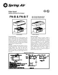 Filter Hood - Spring Air Systems Inc.